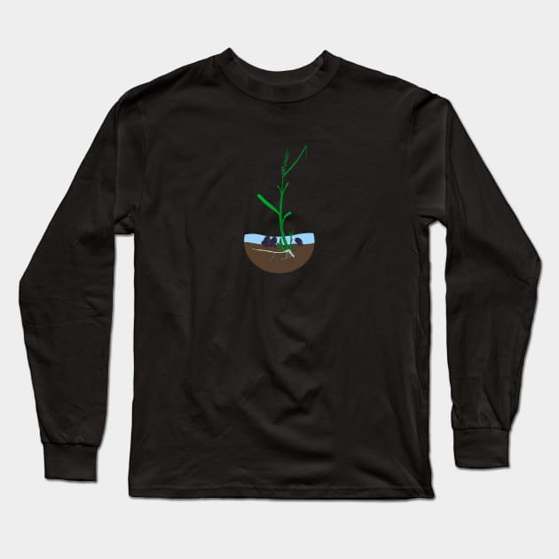 Spartina-Geukensia mutualism Long Sleeve T-Shirt by DashingGecko